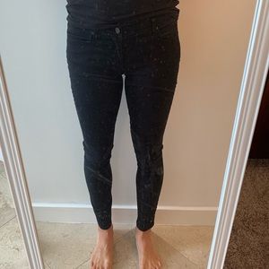 Gap black skinny jeans